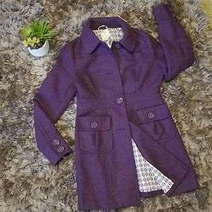 STUNNING purple pea coat